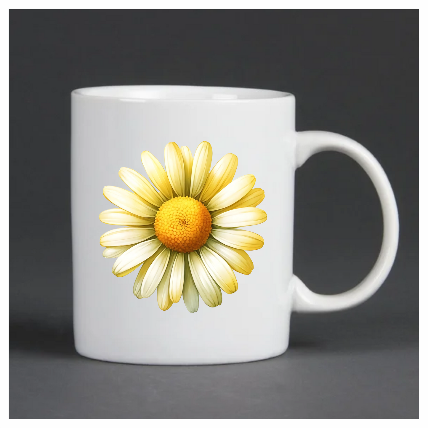 Yellow White Daisy Flower Nature Vinyl Sticker Decal