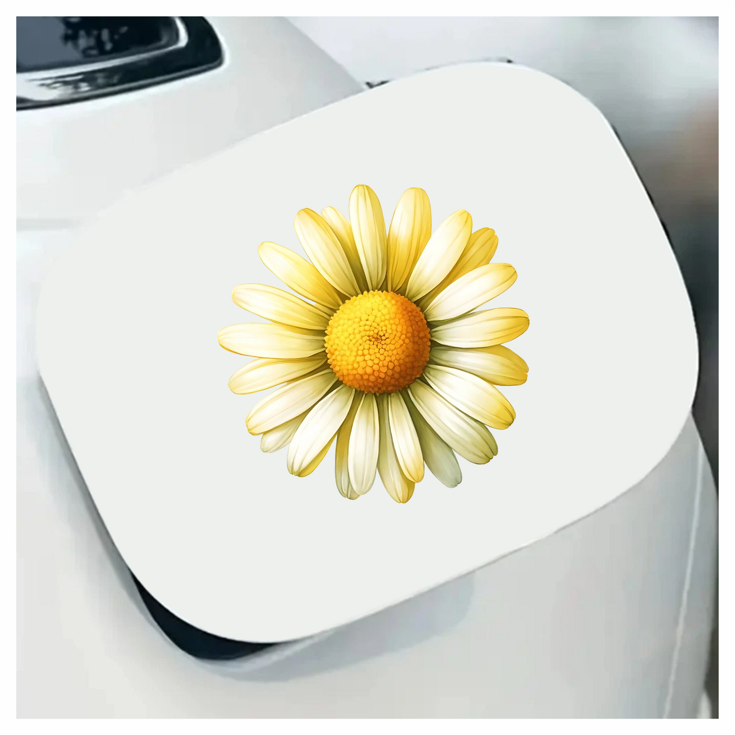 Yellow White Daisy Flower Nature Vinyl Sticker Decal