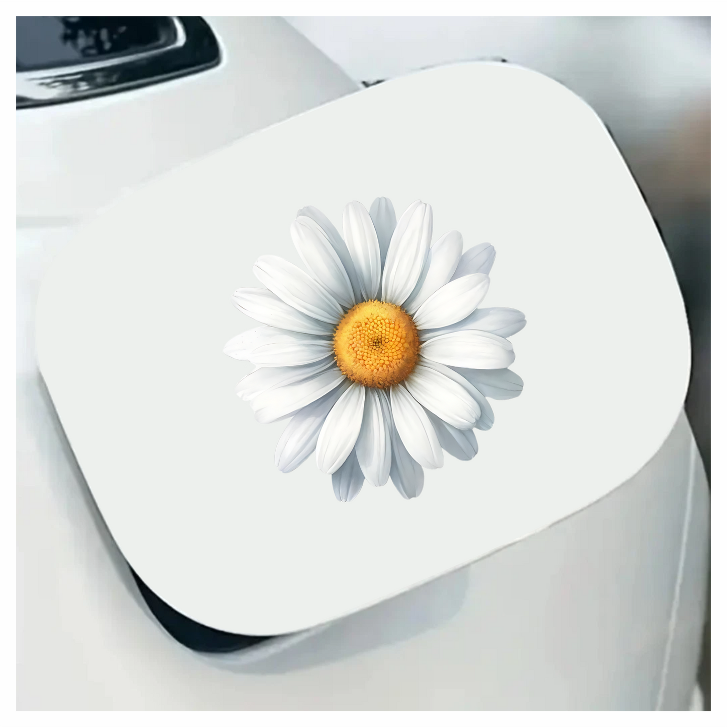 White Yellow Daisy Flower Bloom Vinyl Sticker Decal