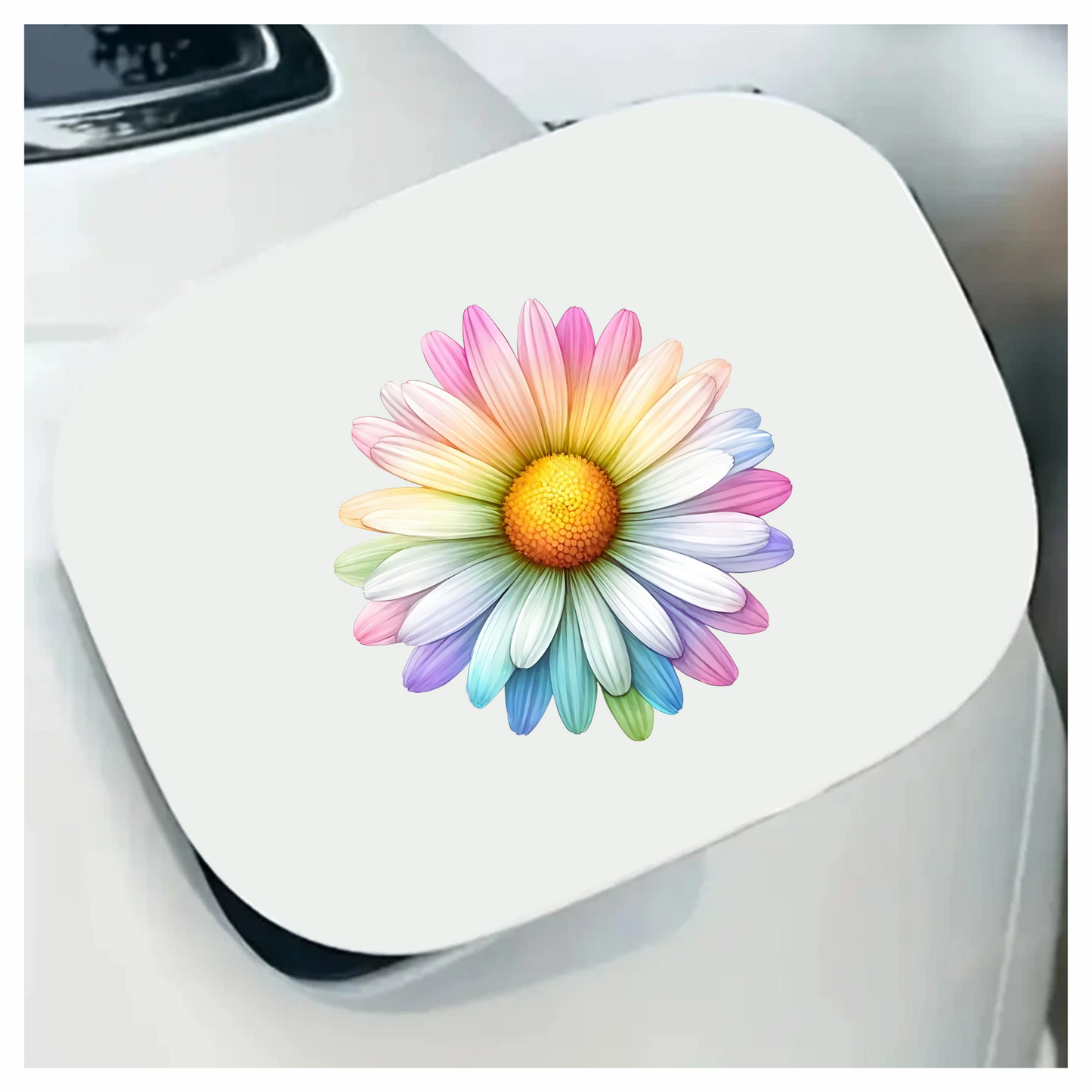 Rainbow Daisy Flower Nature Bright Vinyl Sticker Decal
