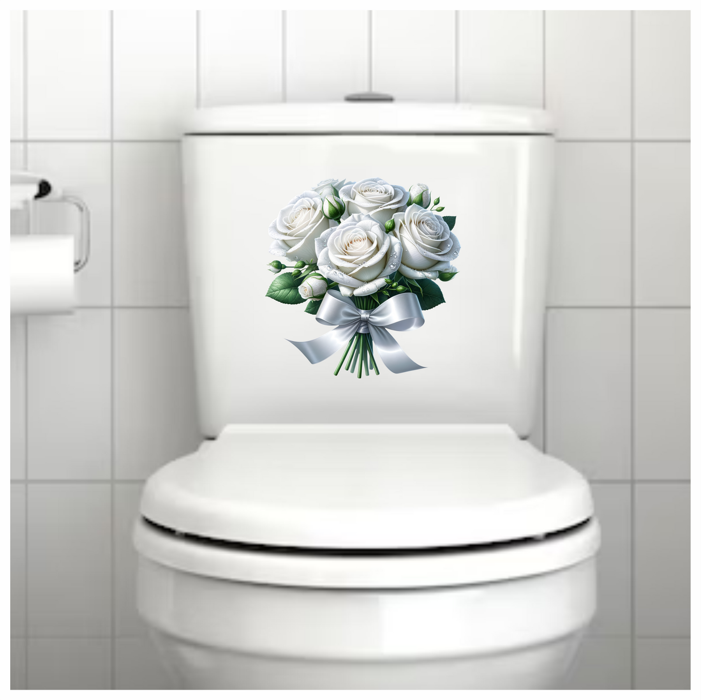Pink Flower Bloom Round Center Vinyl Sticker Decal