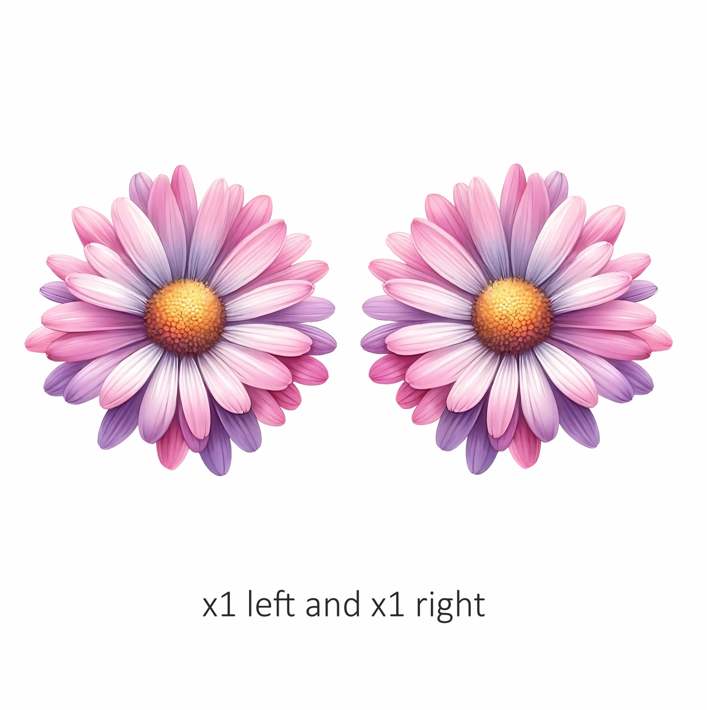 Pink Purple Daisy Flower Blossom Vinyl Sticker Decal