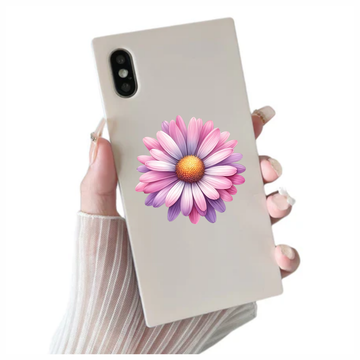 Pink Purple Daisy Flower Blossom Vinyl Sticker Decal
