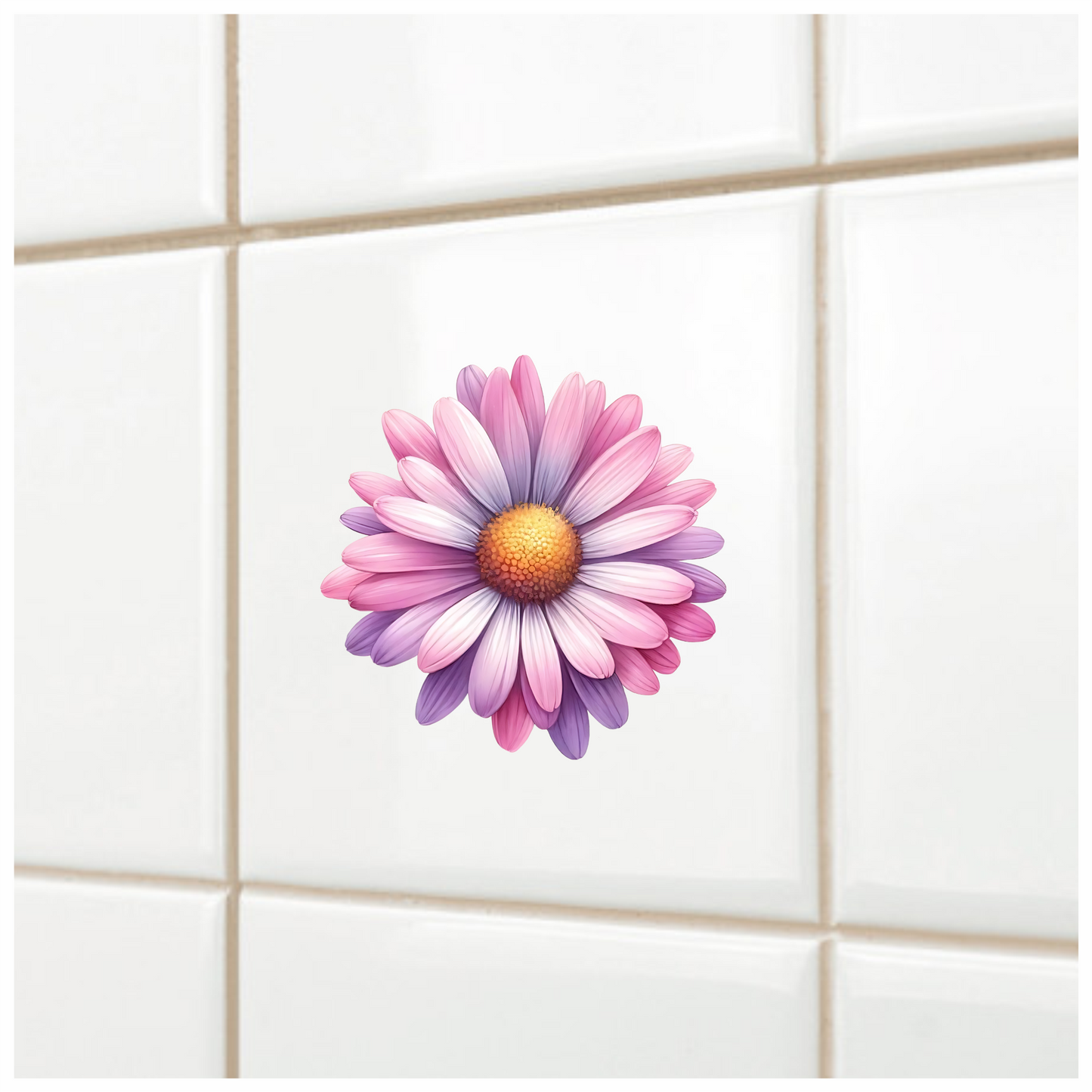 Pink Purple Daisy Flower Blossom Vinyl Sticker Decal