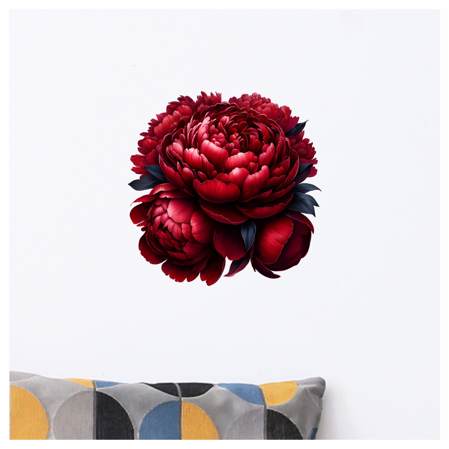 Red Flower Bloom Closeup Nature Vinyl Sticker Decal