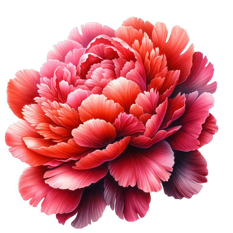 Red Flower Bloom Petals Nature Vinyl Sticker Decal