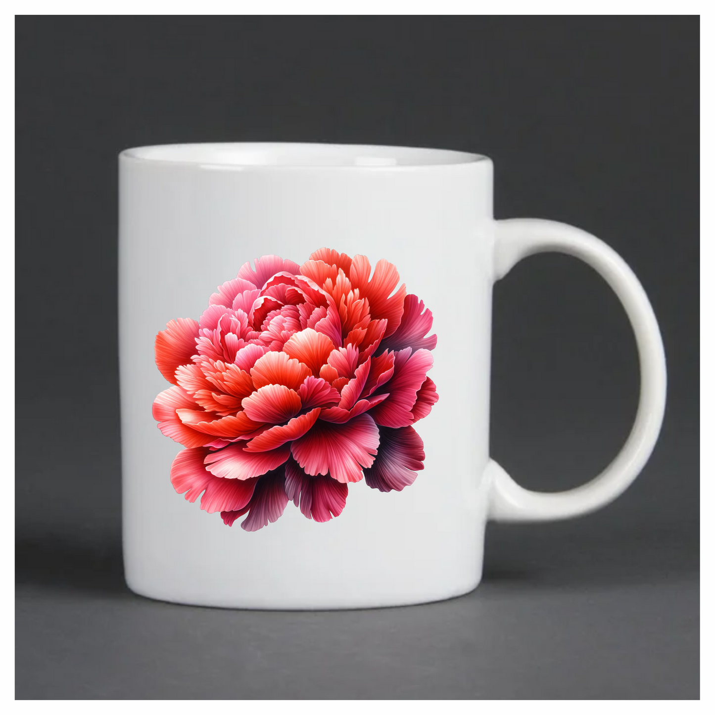 Red Flower Bloom Petals Nature Vinyl Sticker Decal