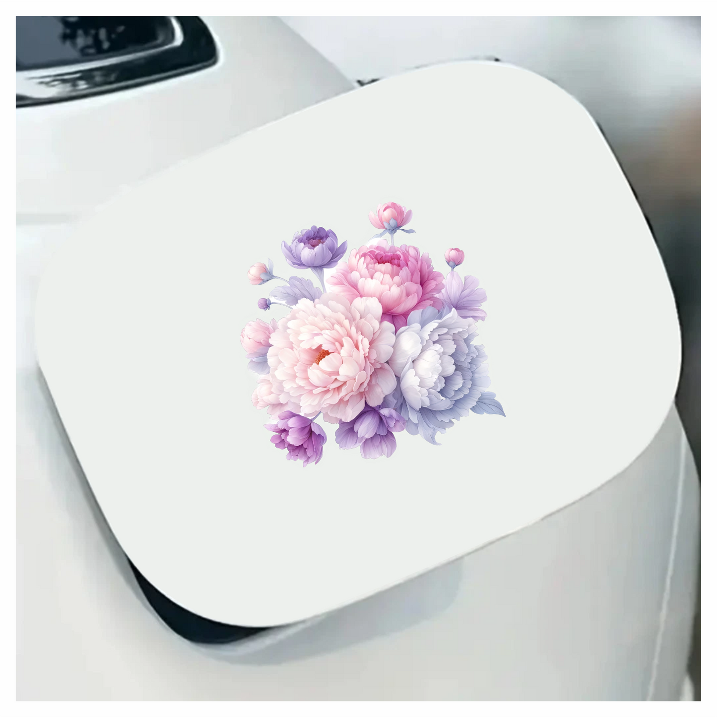 Pink White Purple Flower Bouquet Vinyl Sticker Decal