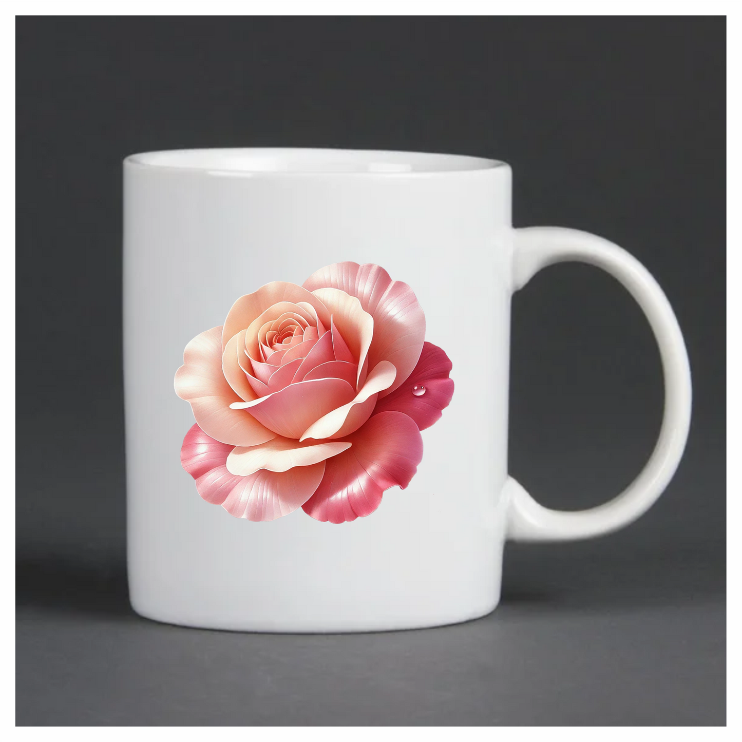 Pink Rose Flower Petals Nature Vinyl Sticker Decal