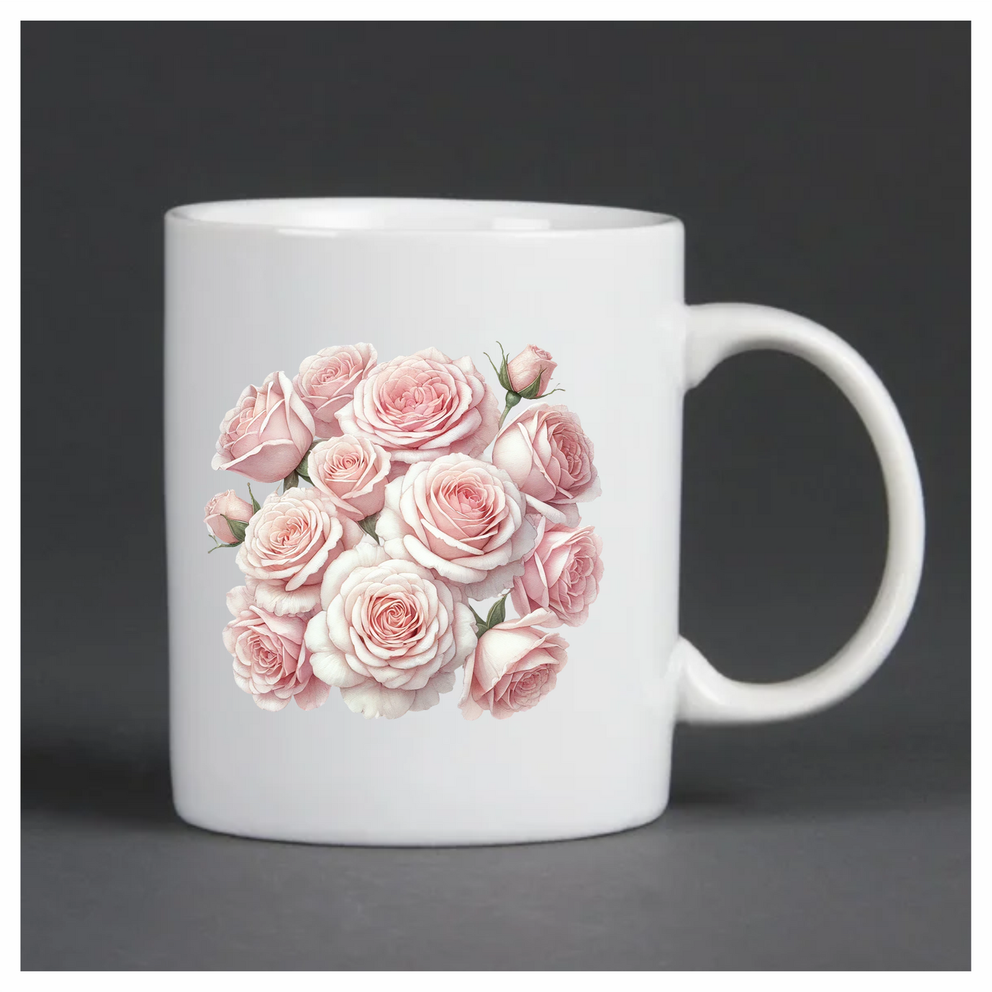 Pink Roses Blooming Garden Flower Vinyl Sticker Decal