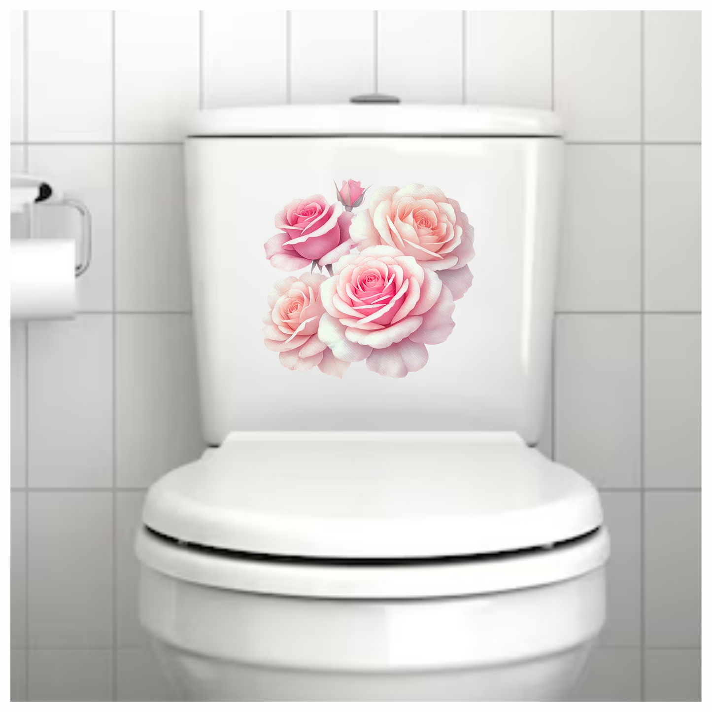 Pink Roses Bloom Soft Gentle Beauty Vinyl Sticker Decal