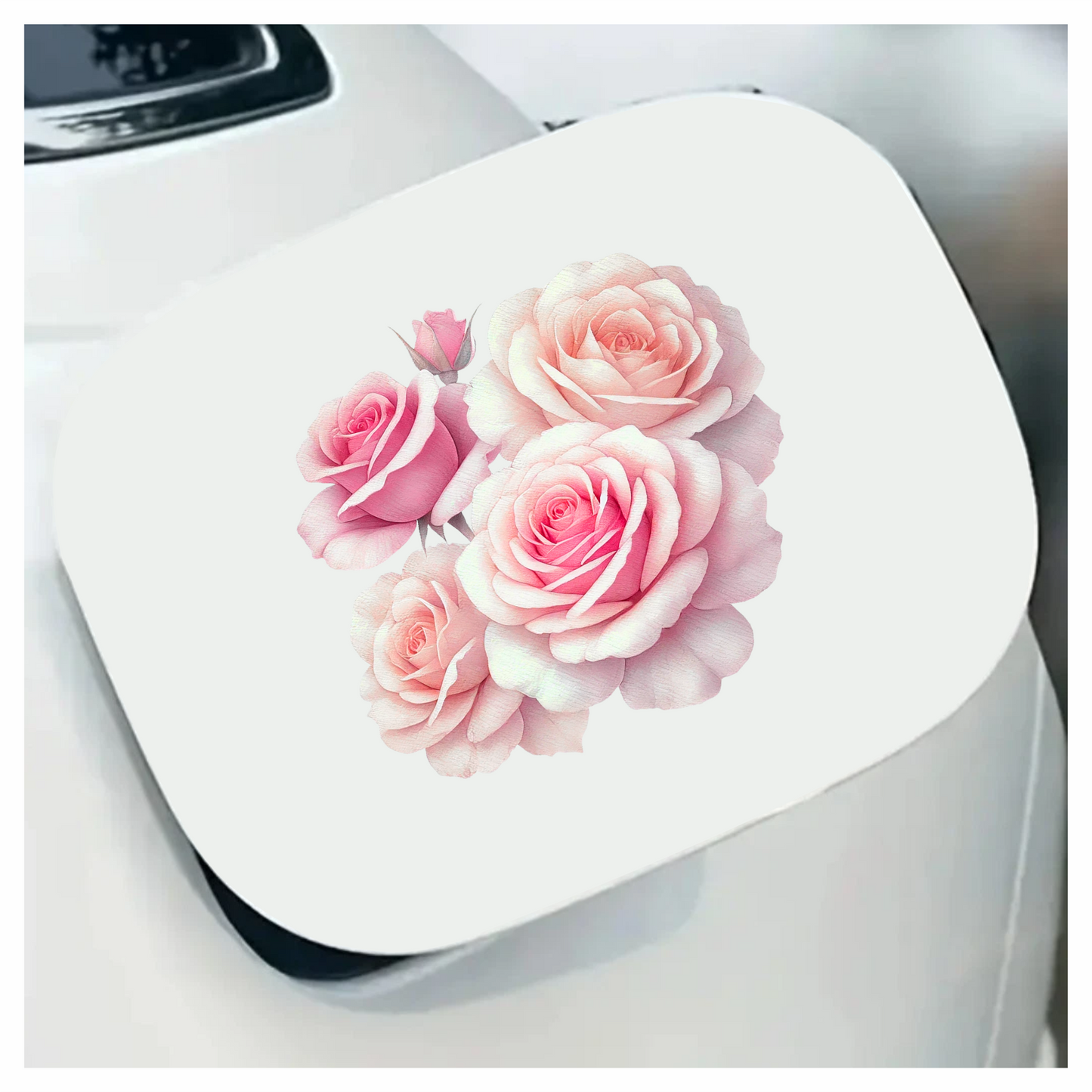 Pink Roses Bloom Soft Gentle Beauty Vinyl Sticker Decal