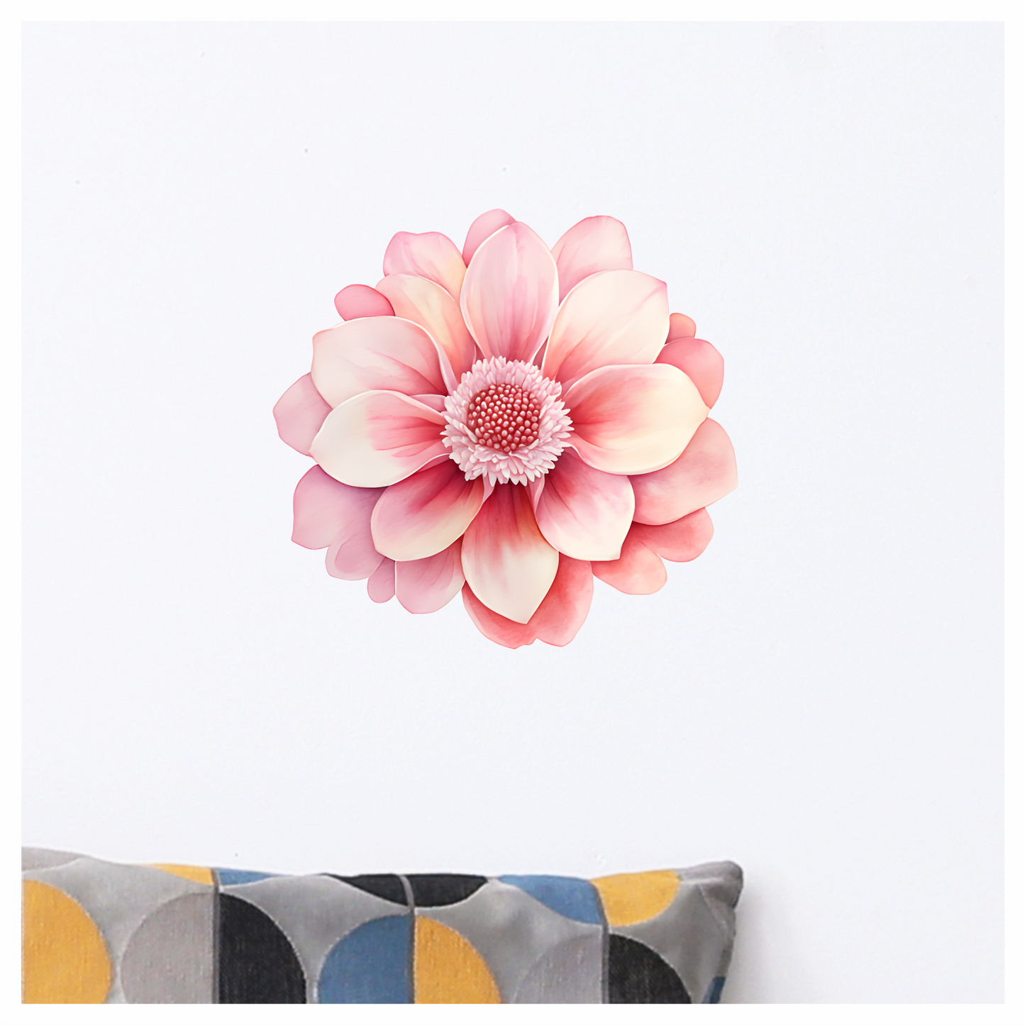 Pink Flower Bloom Petals Nature Vinyl Sticker Decal