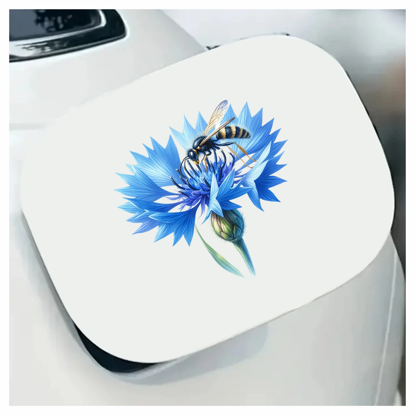 Blue Flower Wasp Petal Bloom Vinyl Sticker Decal