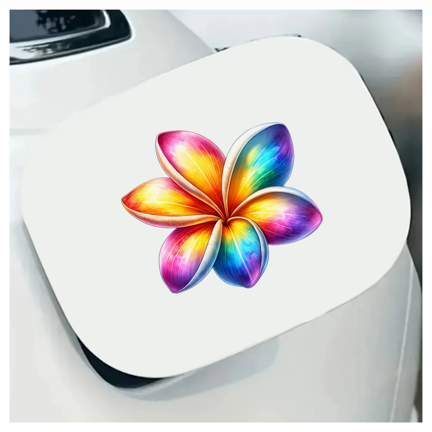 Rainbow Flower Five Petals Vinyl Sticker Decal