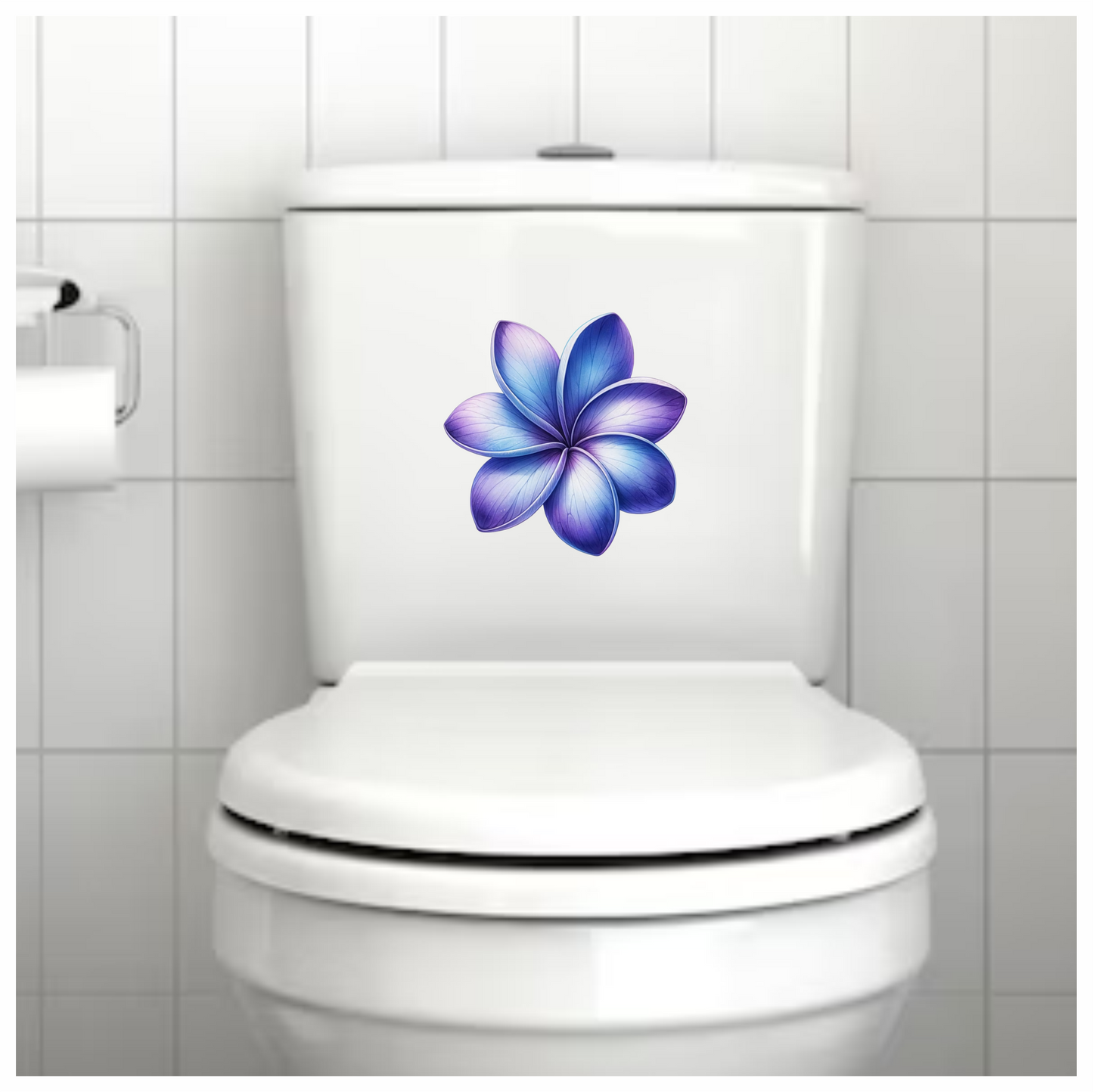 Blue Purple Gradient Flower Blossom Vinyl Sticker Decal
