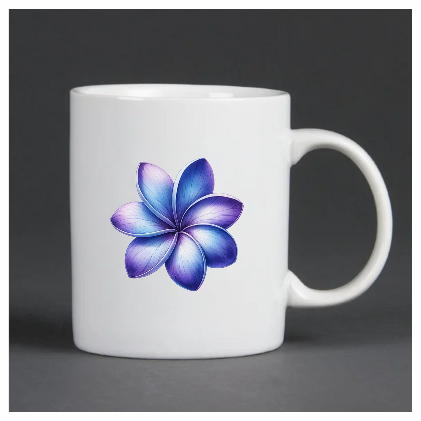 Blue Purple Gradient Flower Blossom Vinyl Sticker Decal