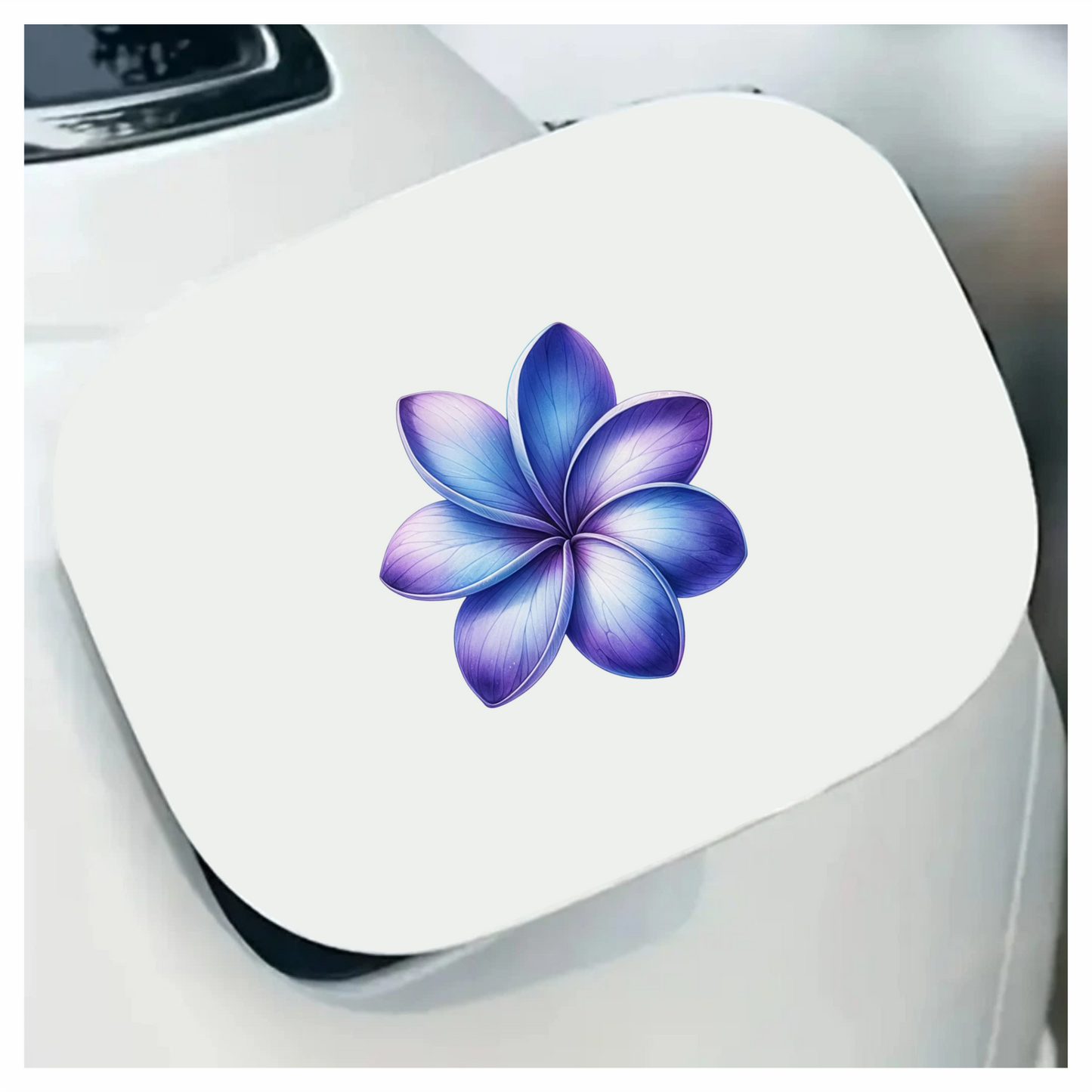 Blue Purple Gradient Flower Blossom Vinyl Sticker Decal