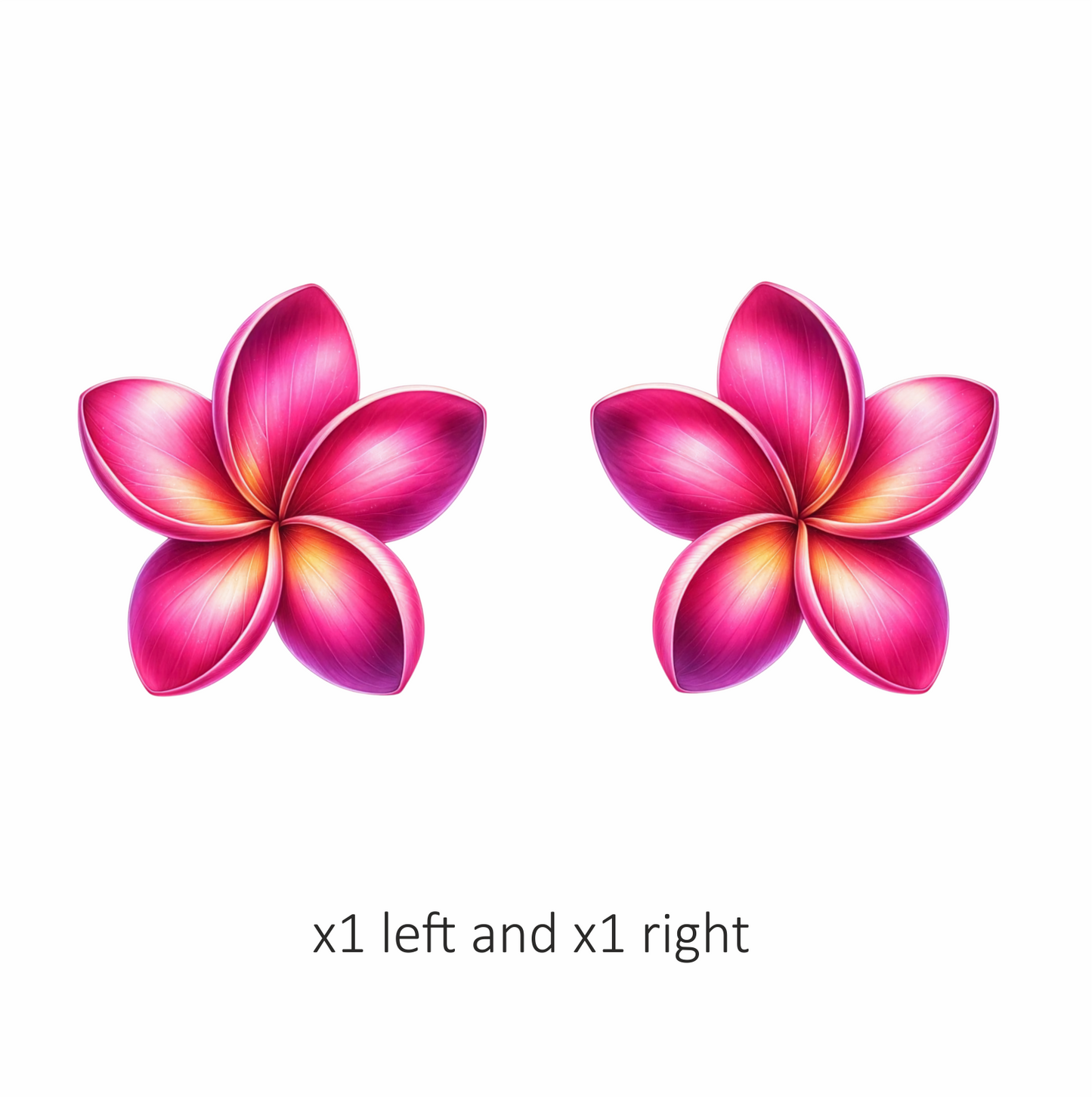 Pink Five Petal Flower Design Vinyl Sticker Decal