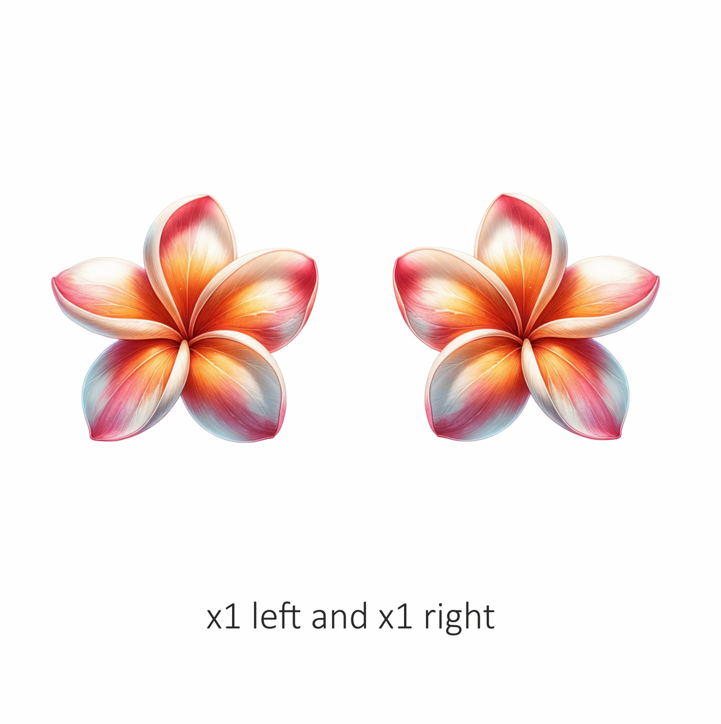 Red Orange White Yellow Pink Flower Vinyl Sticker Decal
