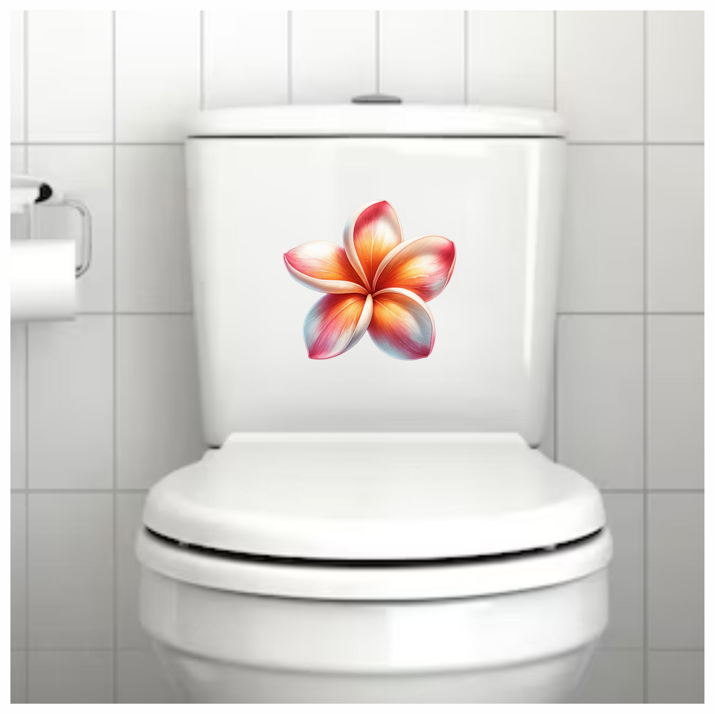 Red Orange White Yellow Pink Flower Vinyl Sticker Decal