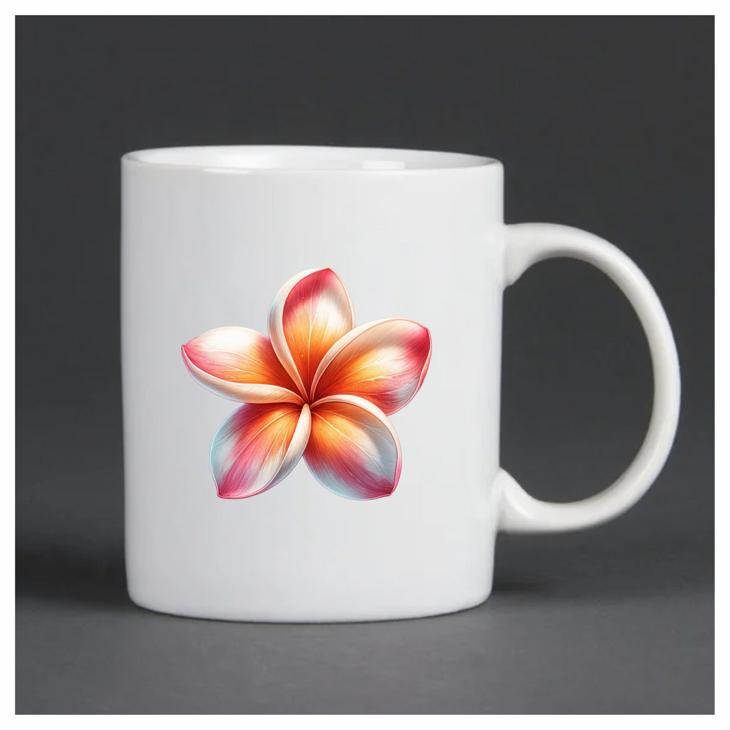 Red Orange White Yellow Pink Flower Vinyl Sticker Decal