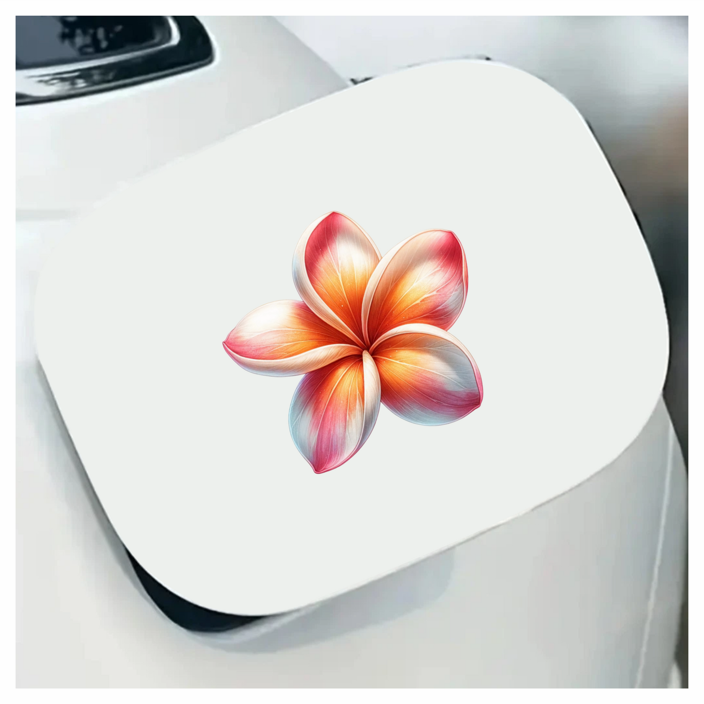 Red Orange White Yellow Pink Flower Vinyl Sticker Decal