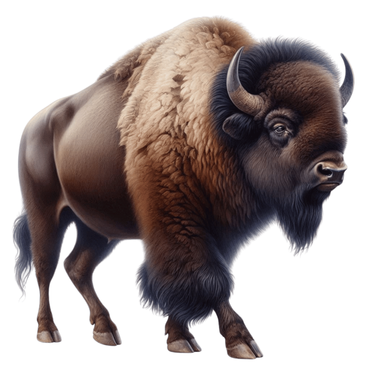 Brown Bison American Plains Strong Vinyl Sticker Decal