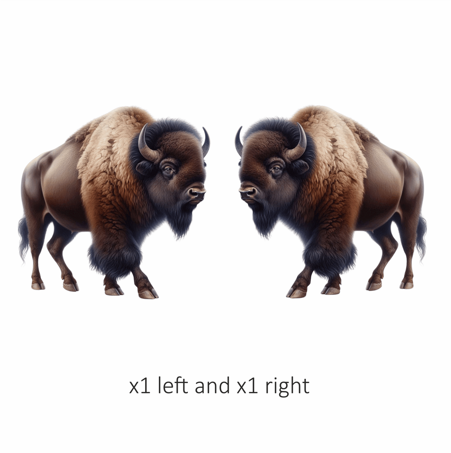Brown Bison American Plains Strong Vinyl Sticker Decal