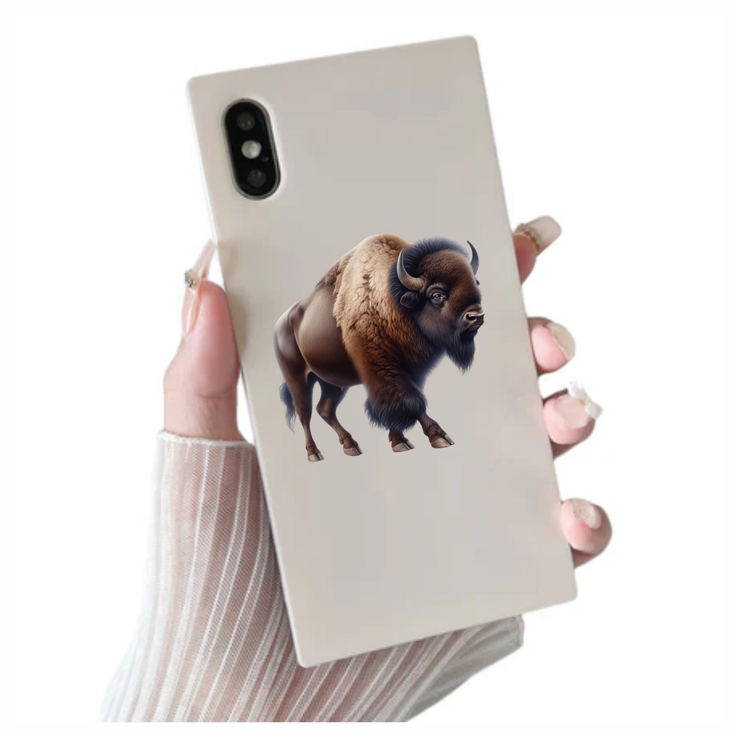 Brown Bison American Plains Strong Vinyl Sticker Decal