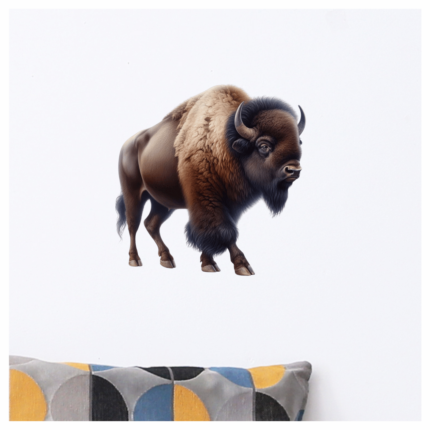 Brown Bison American Plains Strong Vinyl Sticker Decal
