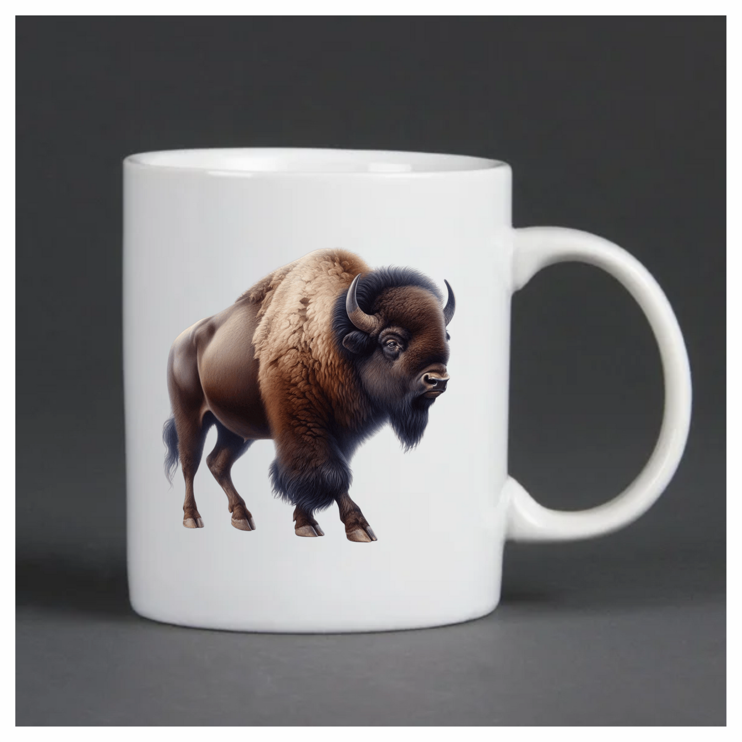 Brown Bison American Plains Strong Vinyl Sticker Decal