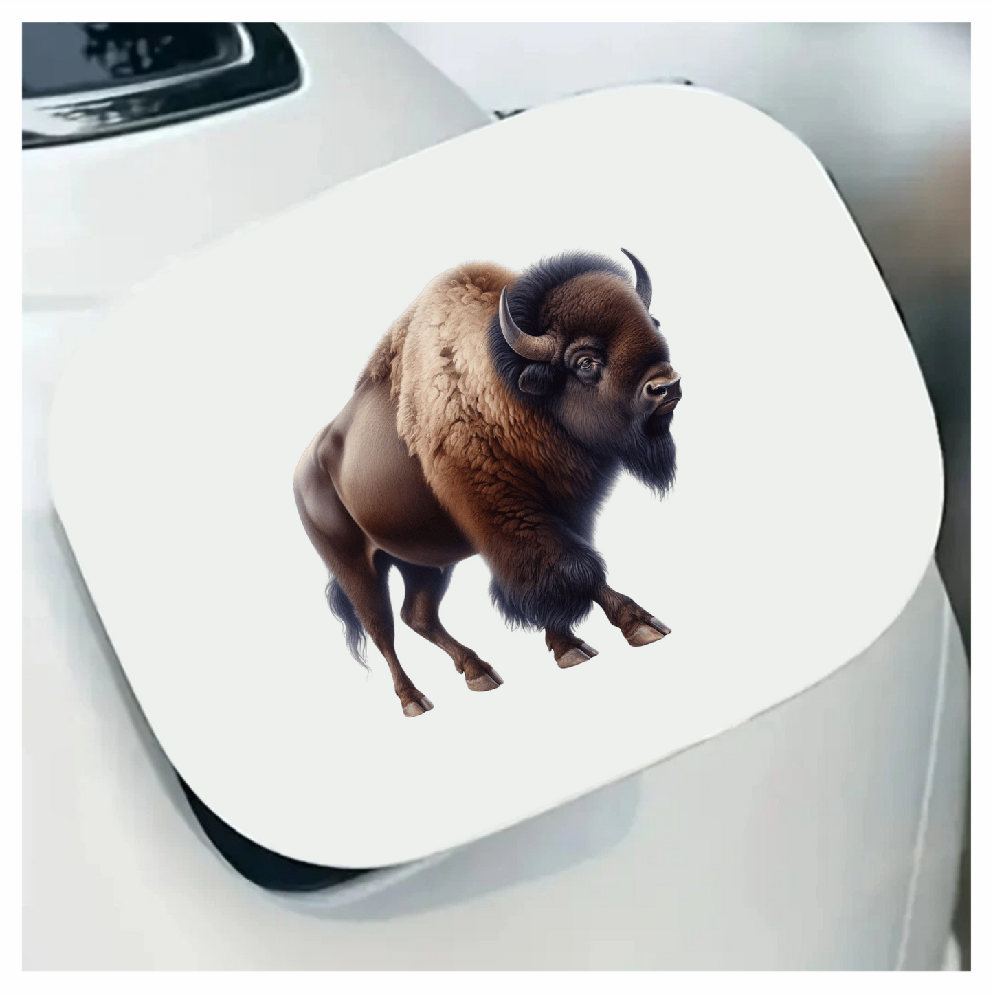 Brown Bison American Plains Strong Vinyl Sticker Decal