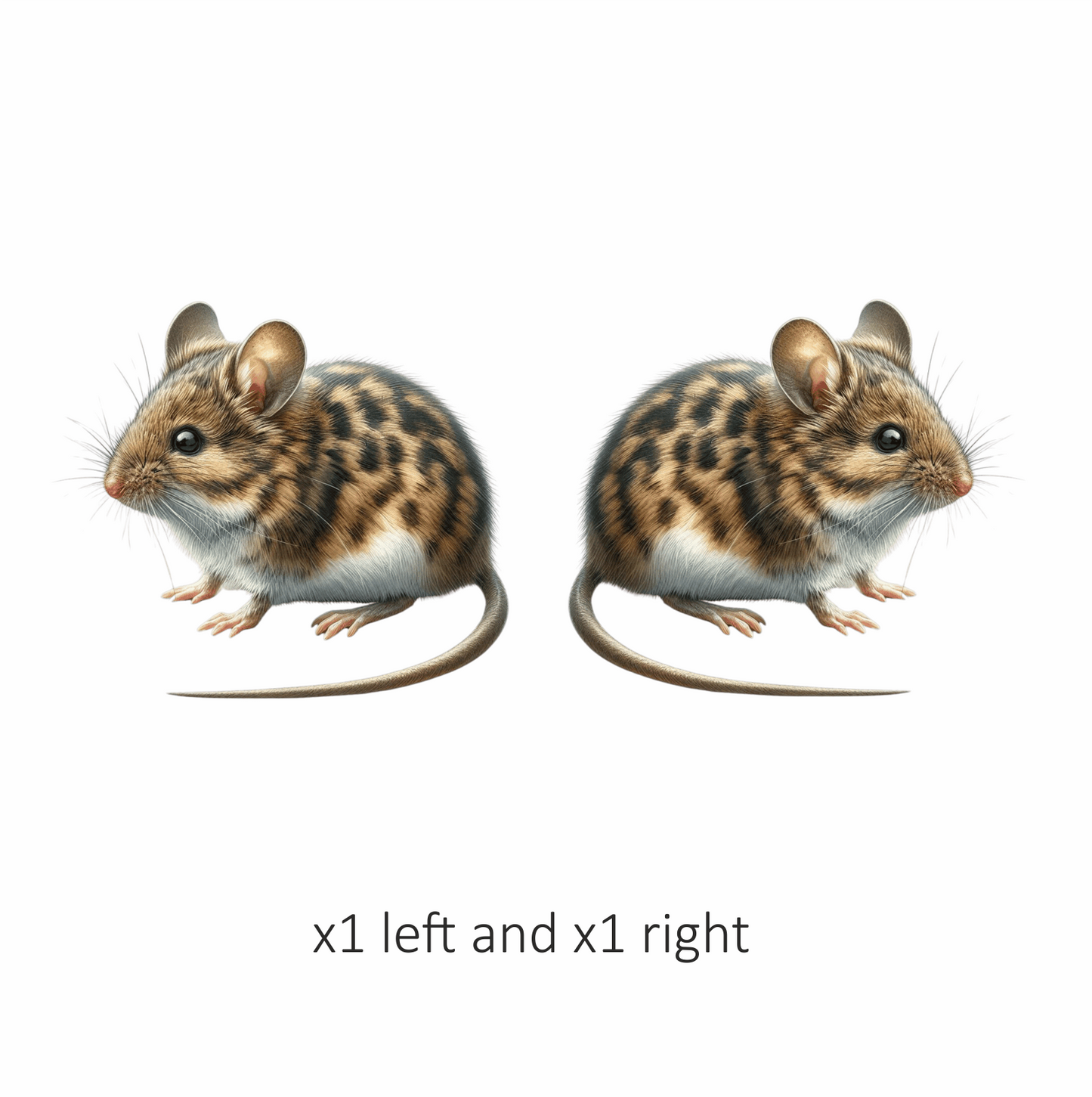 Brown Mouse Striped Rodent Small Cute Vinyl Sticker Decal