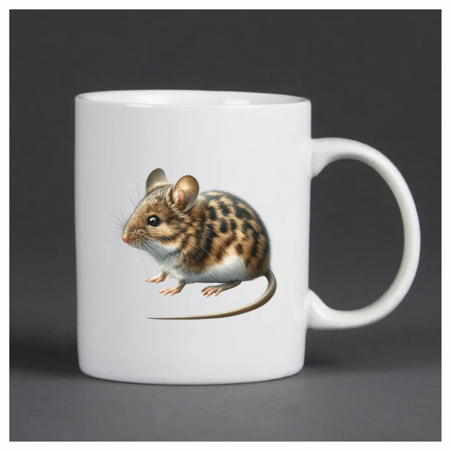 Brown Mouse Striped Rodent Small Cute Vinyl Sticker Decal