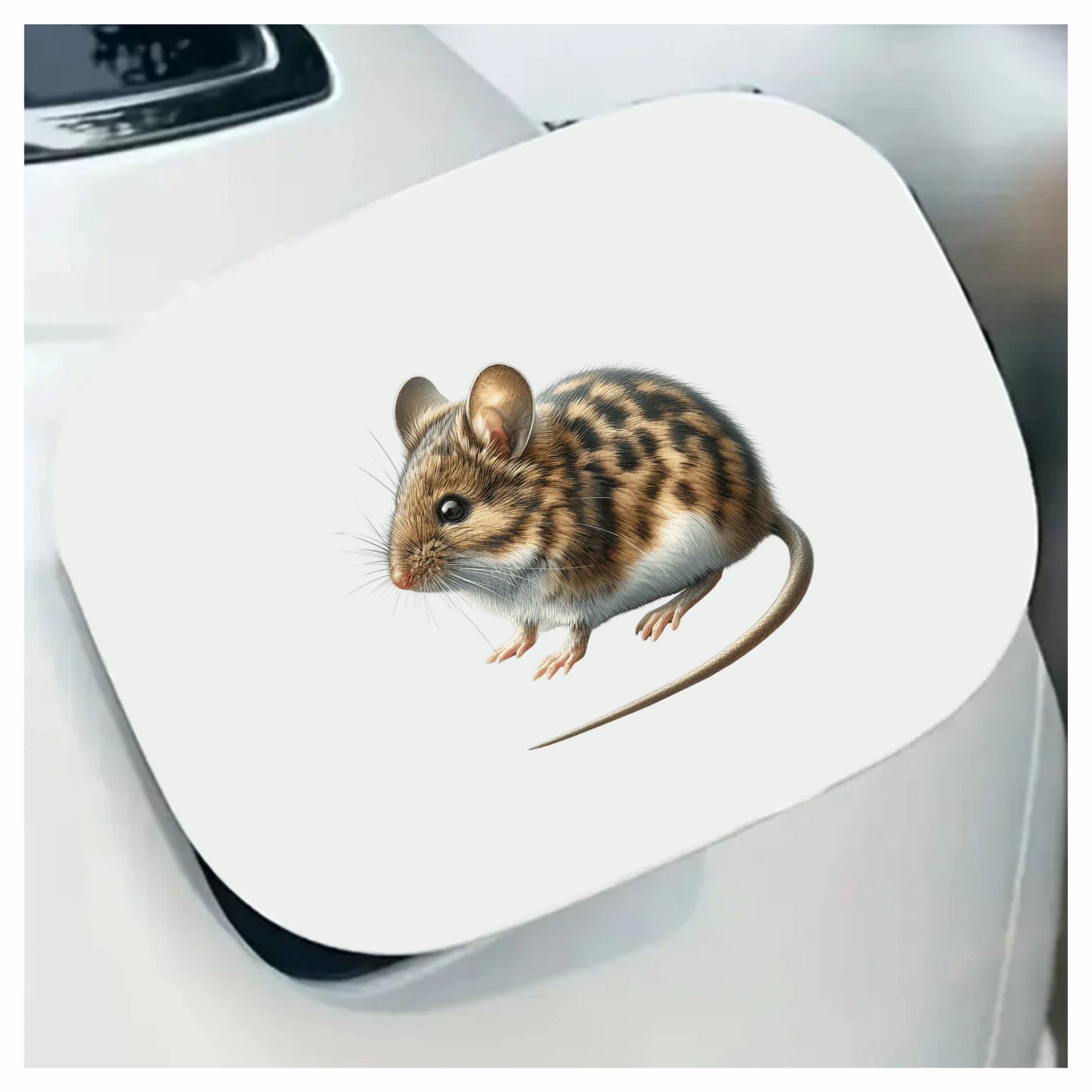 Brown Mouse Striped Rodent Small Cute Vinyl Sticker Decal