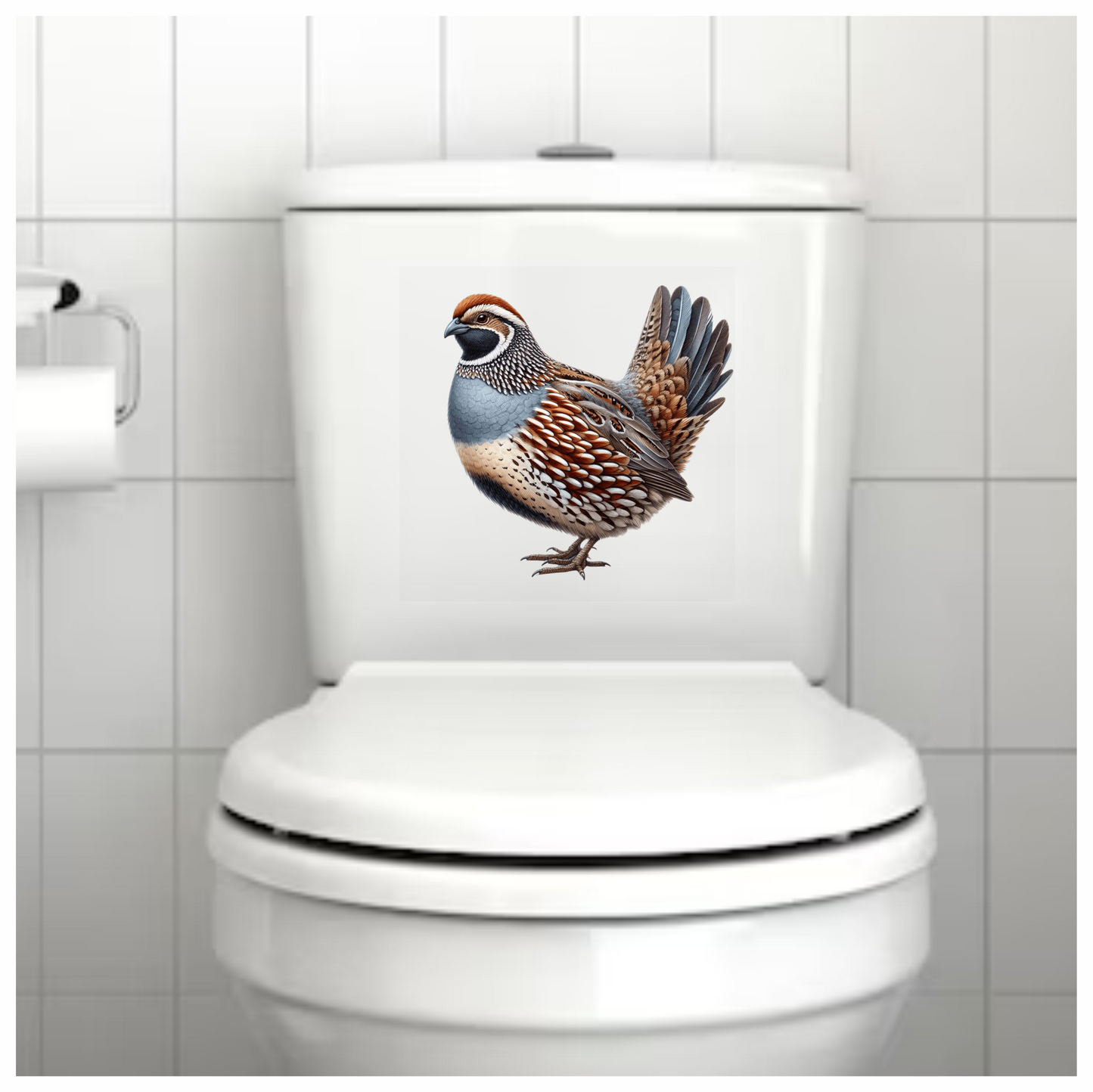 Brown Quail Bird Bobwhite Species Vinyl Sticker Decal