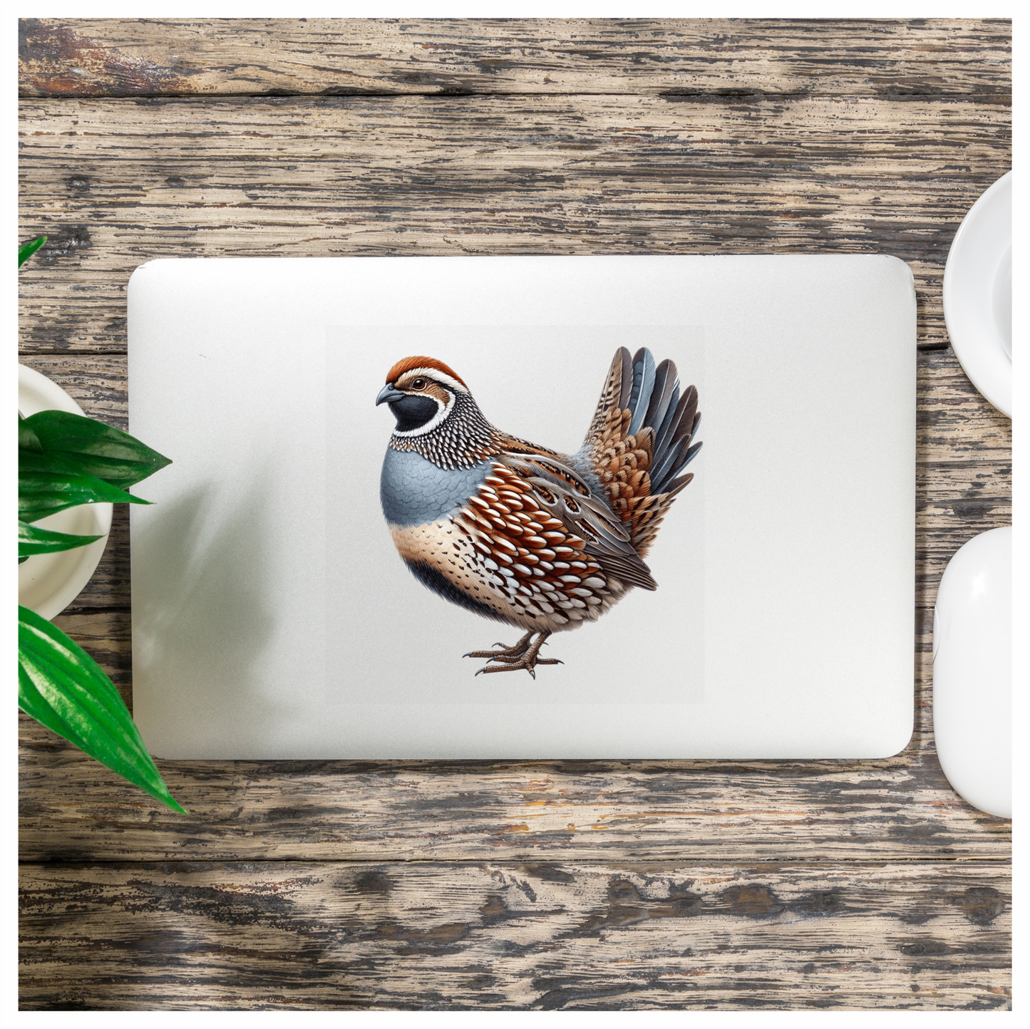 Brown Quail Bird Bobwhite Species Vinyl Sticker Decal