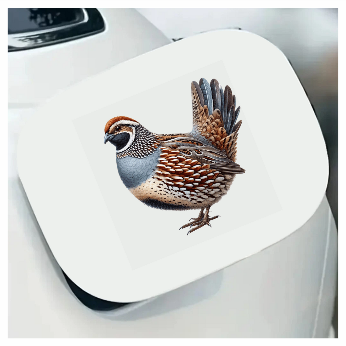Brown Quail Bird Bobwhite Species Vinyl Sticker Decal
