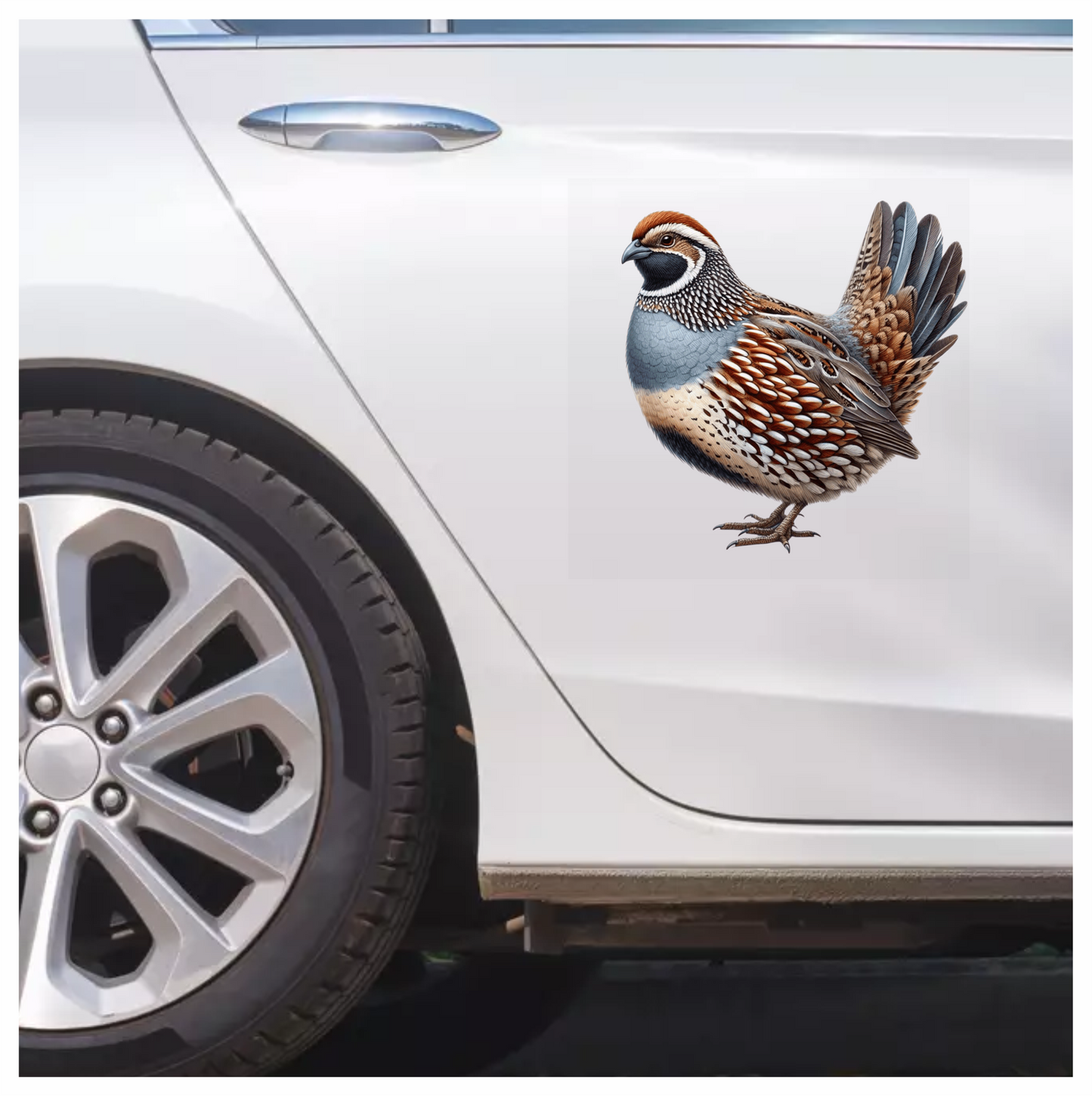 Brown Quail Bird Bobwhite Species Vinyl Sticker Decal