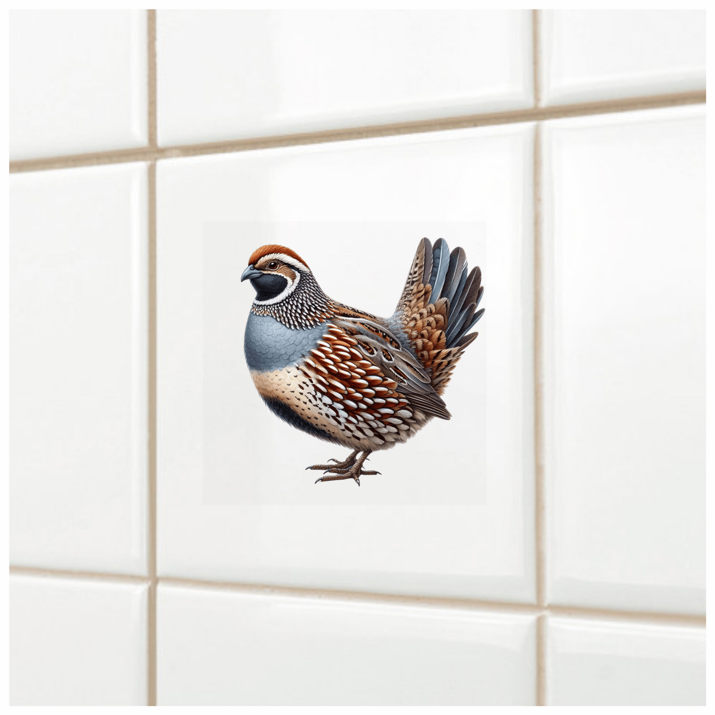 Brown Quail Bird Bobwhite Species Vinyl Sticker Decal