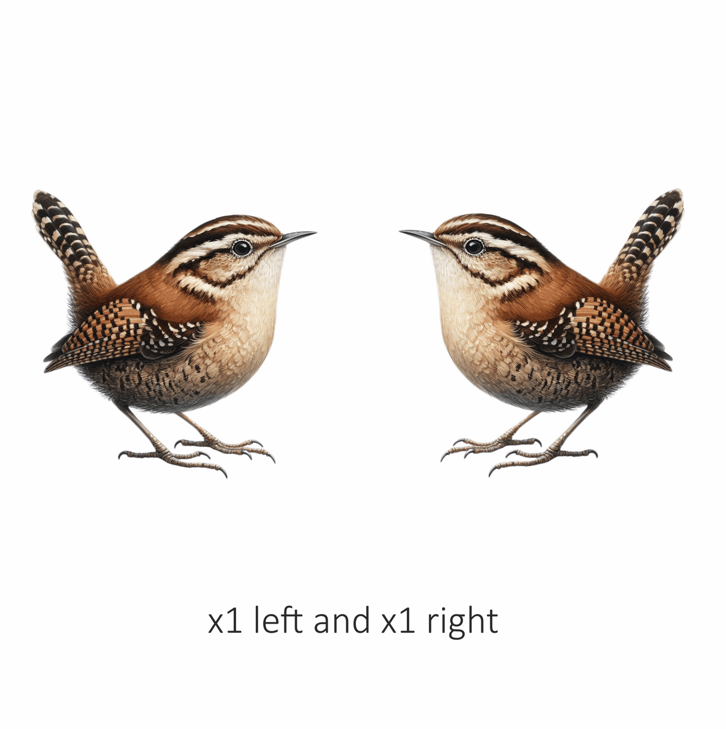 Brown Wren Small Bird Forest Vinyl Sticker Decal
