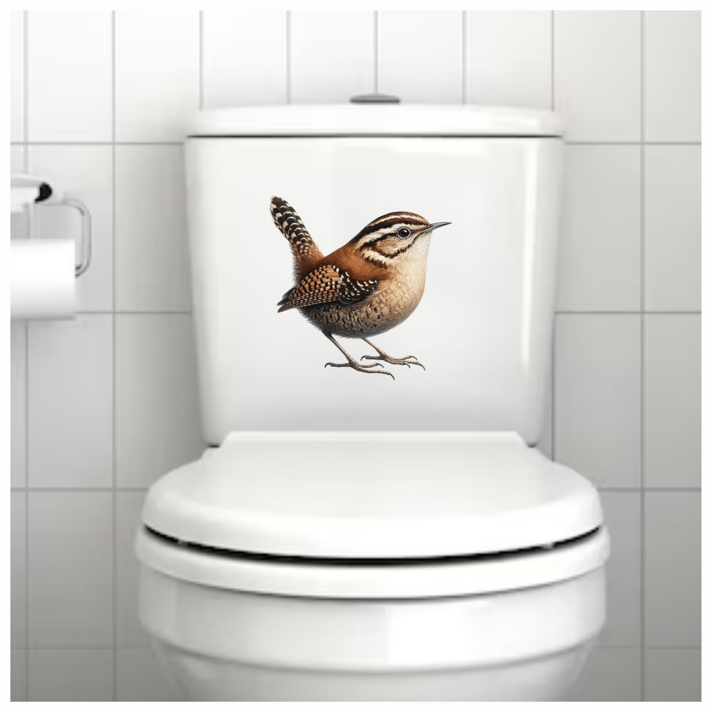 Brown Wren Small Bird Forest Vinyl Sticker Decal