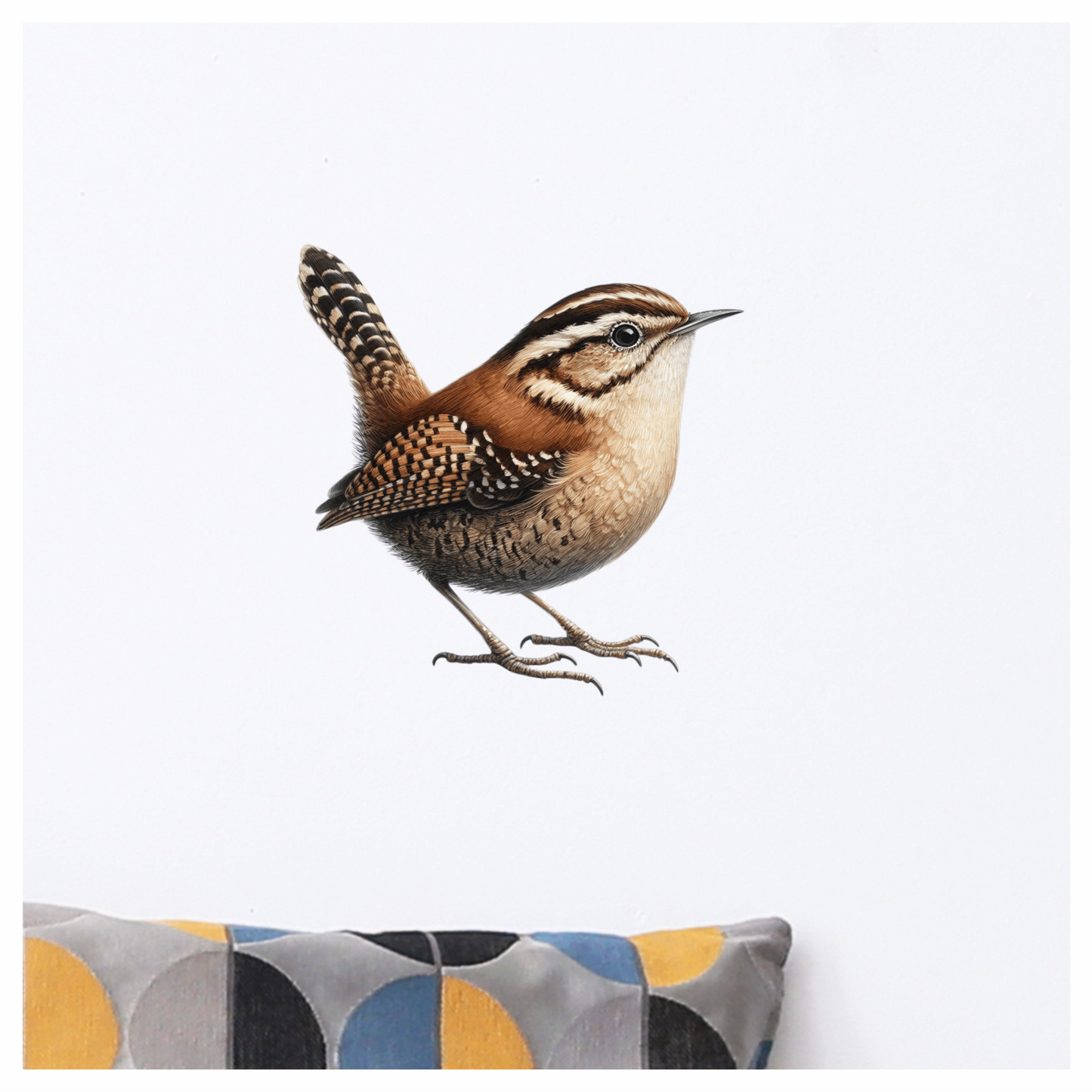 Brown Wren Small Bird Forest Vinyl Sticker Decal