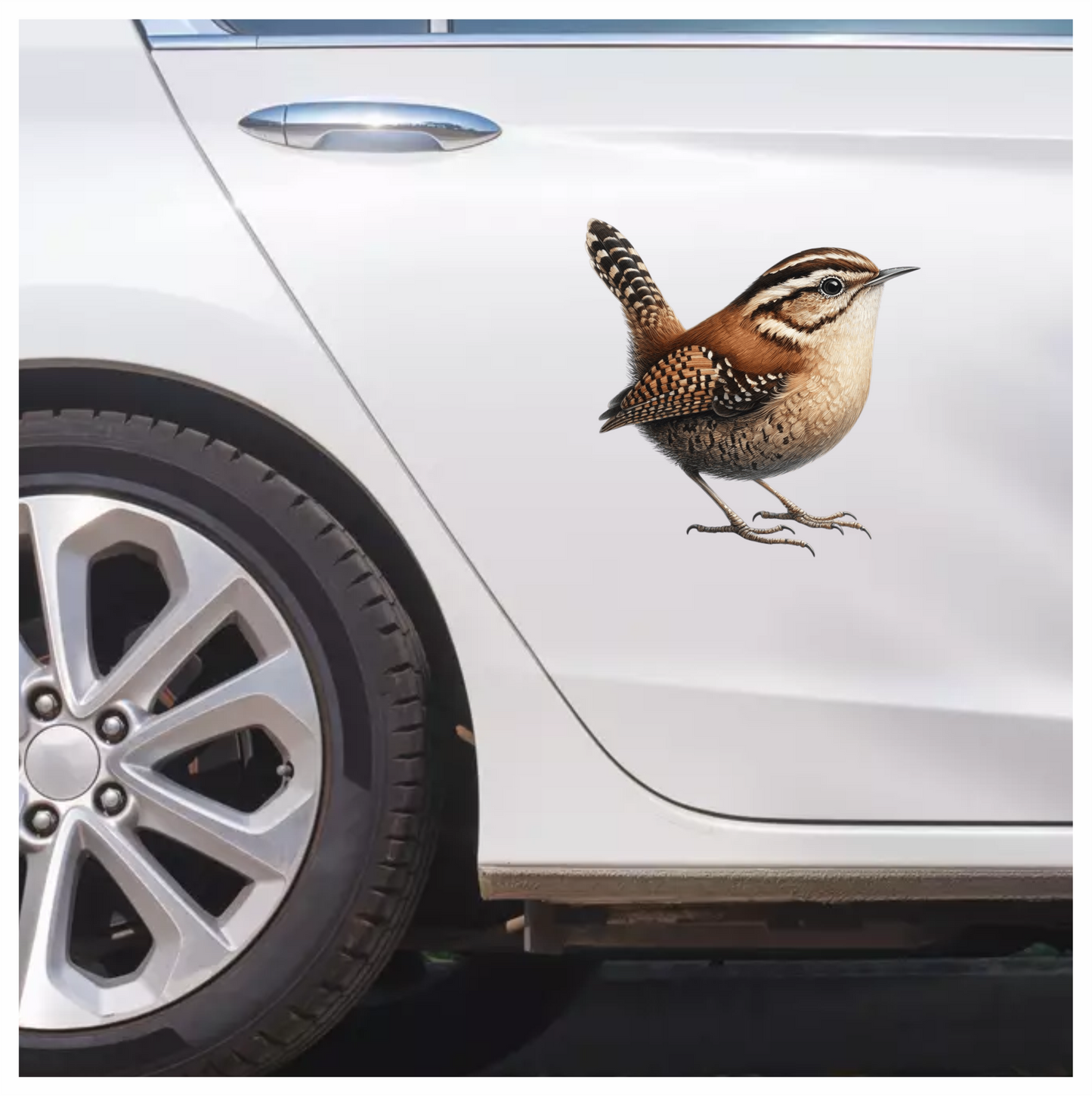 Brown Wren Small Bird Forest Vinyl Sticker Decal