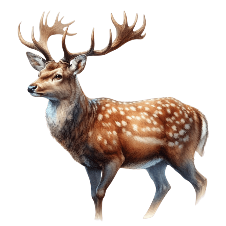 Brown Deer Spotted Sika Animal Vinyl Sticker Decal