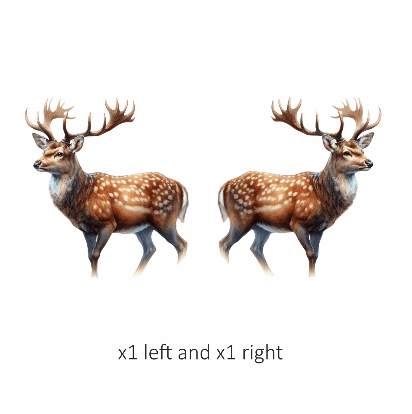 Brown Deer Spotted Sika Animal Vinyl Sticker Decal