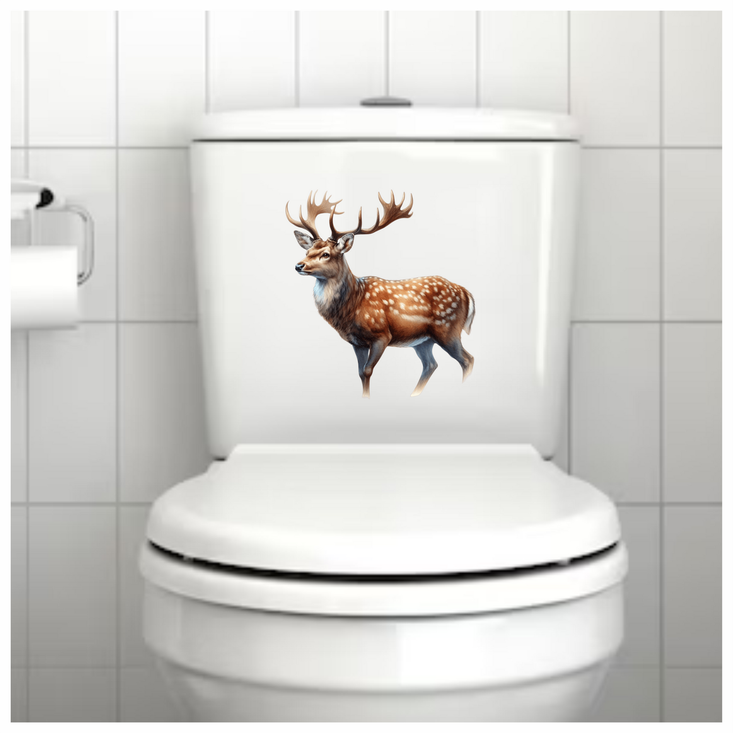 Brown Deer Spotted Sika Animal Vinyl Sticker Decal