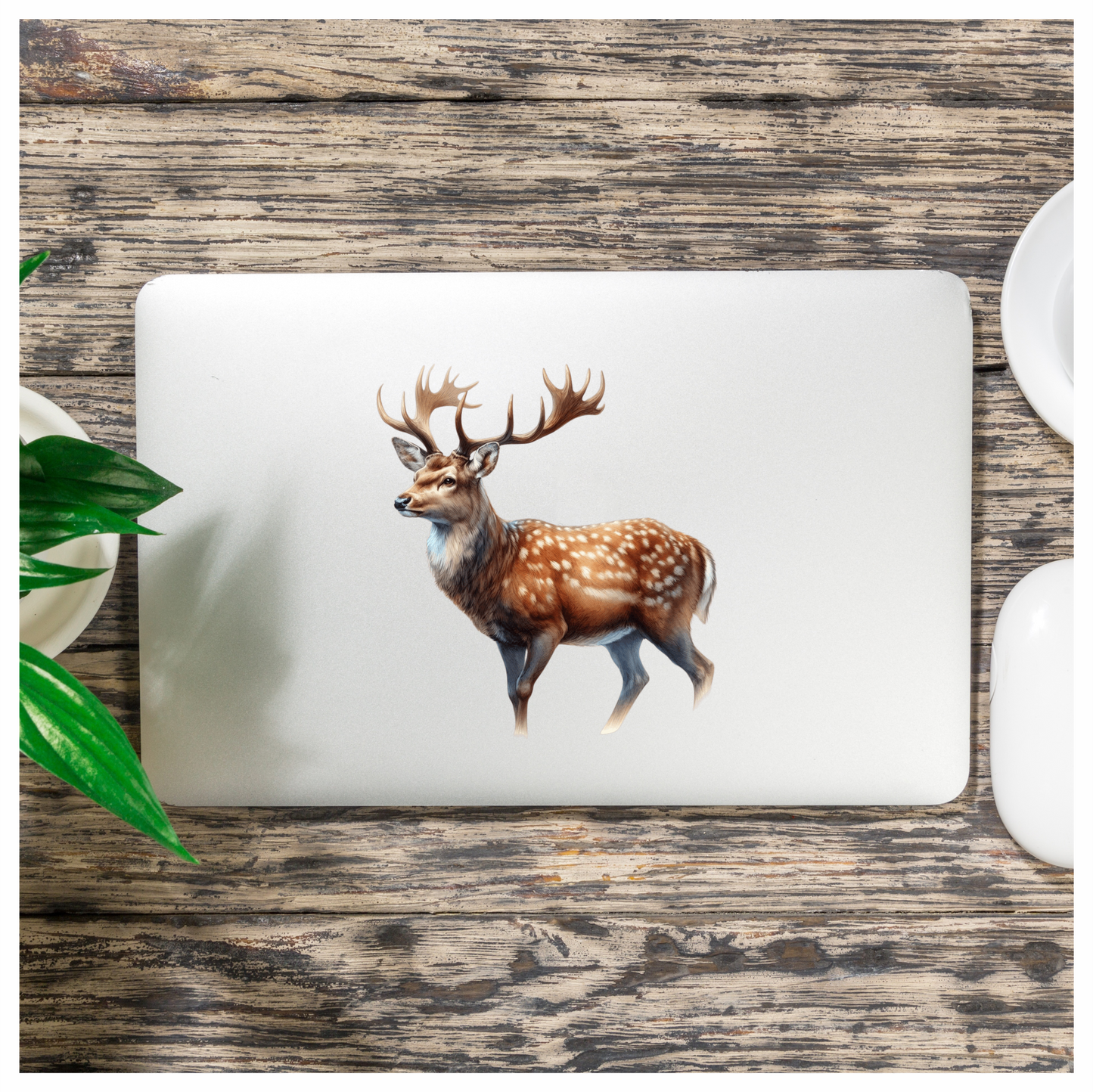 Brown Deer Spotted Sika Animal Vinyl Sticker Decal