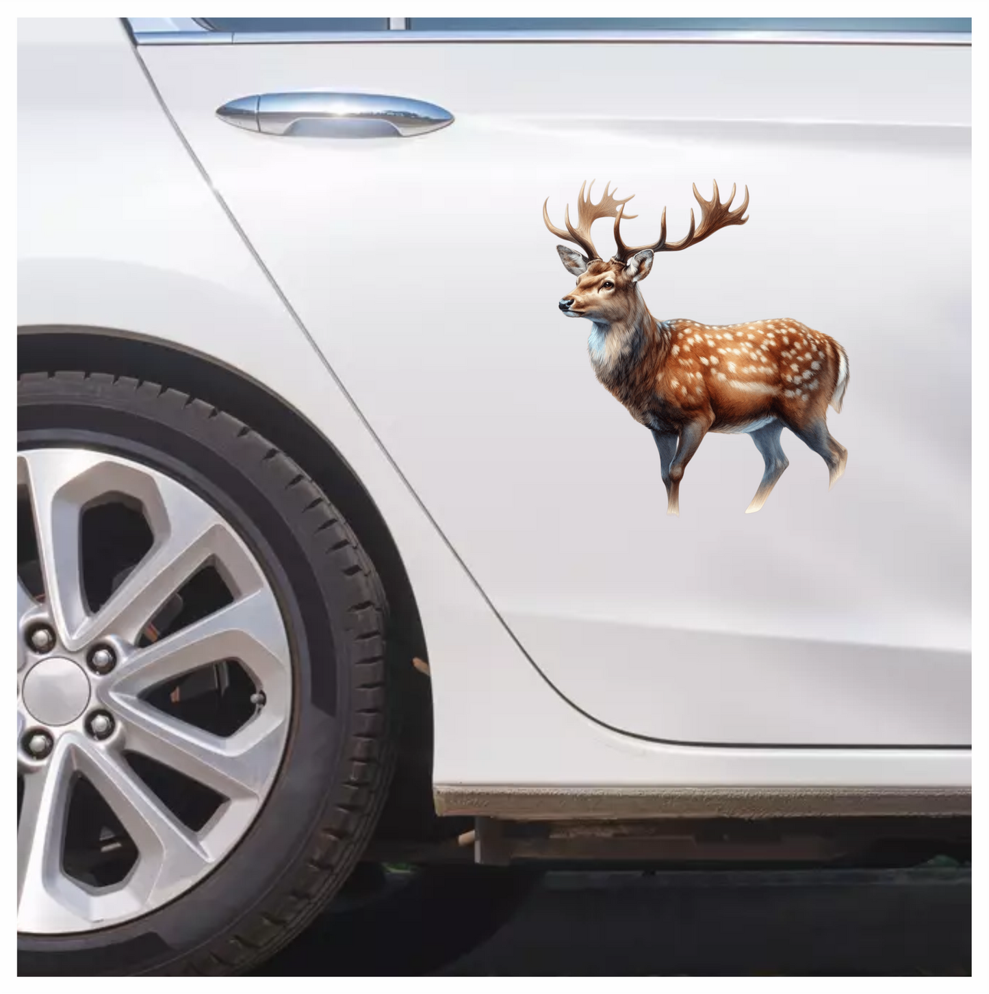 Brown Deer Spotted Sika Animal Vinyl Sticker Decal